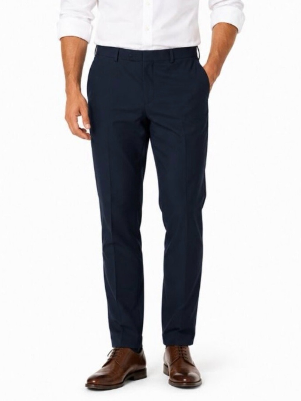 Calvin Klein Performance Slim Stretch Travel Dress Pants Navy 34x32